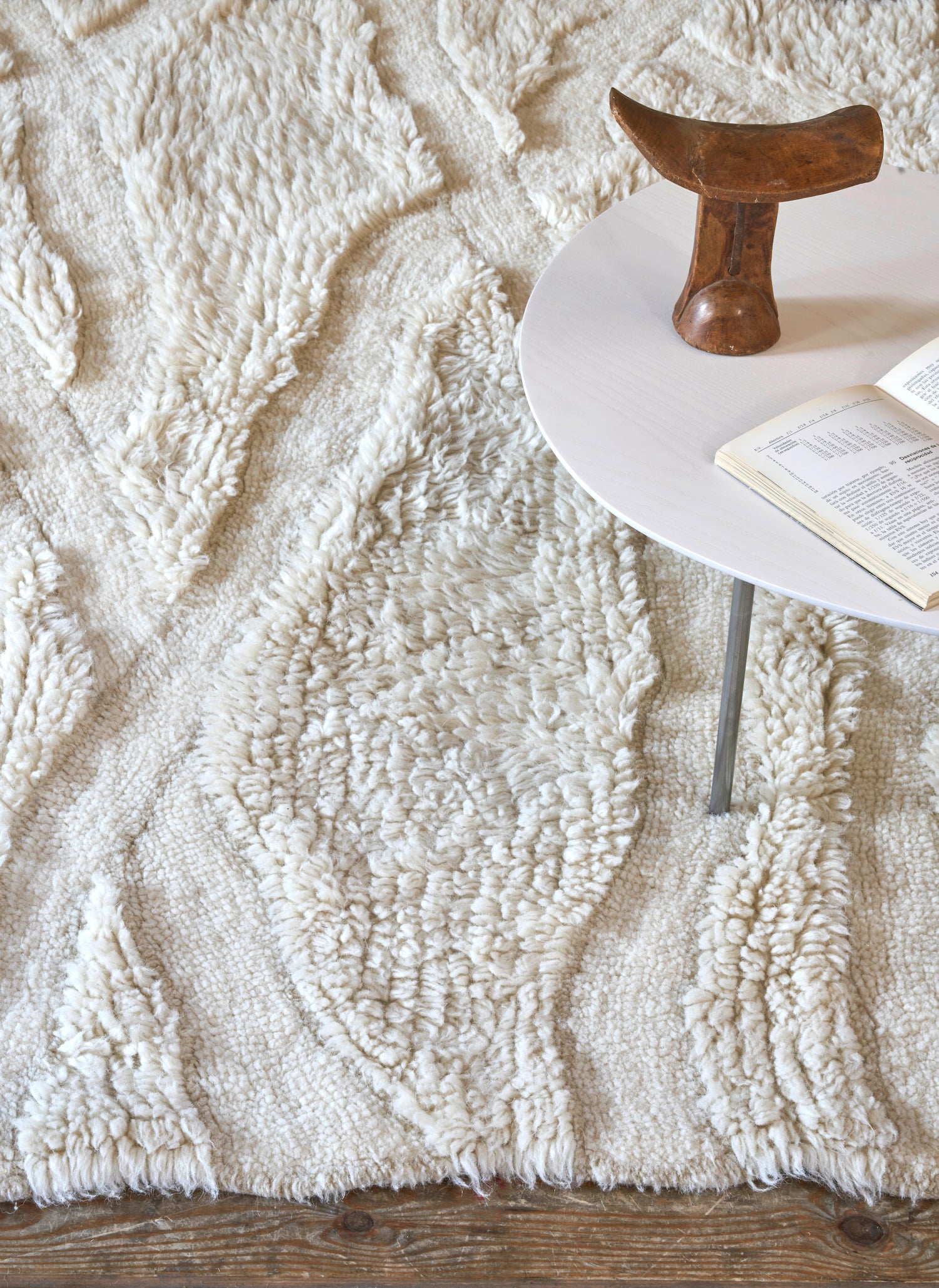 Woolable Rug Enkang. Inspired by the Maasai people, this textural rug adds extra coziness underfoot.