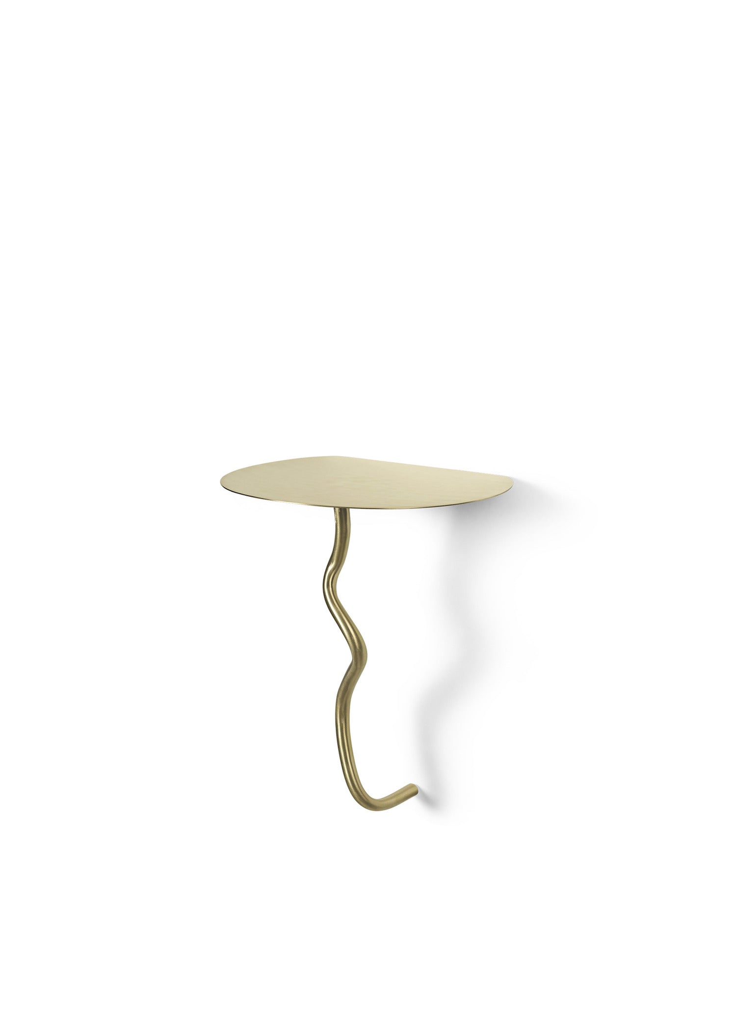 Curvature Wall Table. Inspired by jewelry, the Curvature Wall Table presents a decorative surface ideal for use in smaller spaces. 