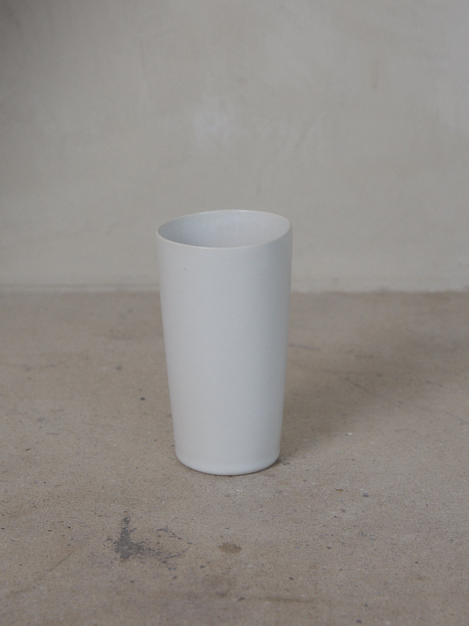Raw Tumbler. Exclusively ours. Our hand crafted ceramic tumblers are a casual everyday essential for cold or hot beverages in classic matte, milky white stoneware.
